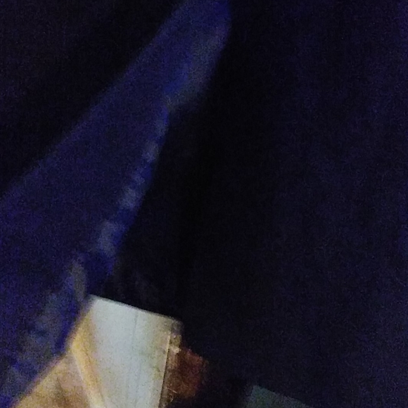 14 dk blue front pocs,button down front Skirt - Picture 3 of 4